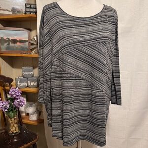 Maurices Asymmetrical Stripe Top